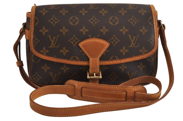 Authentic Louis Vuitton Monogram Sologne Shoulder Cross Body Bag M42250 LV 3750J