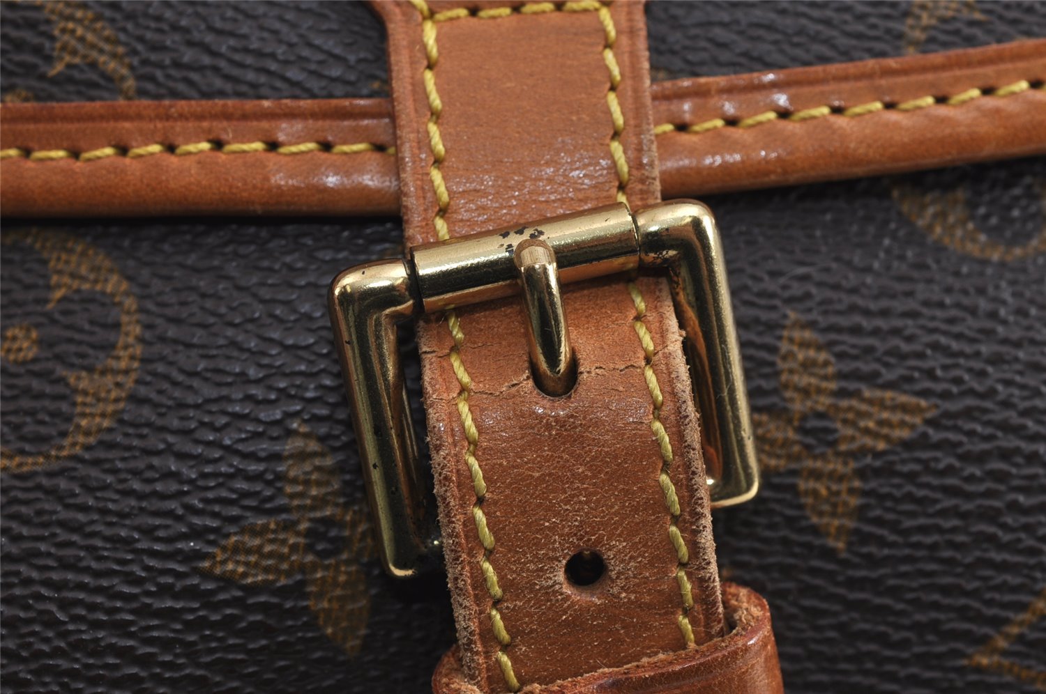 Authentic Louis Vuitton Monogram Sologne Shoulder Cross Body Bag M42250 LV 3750J