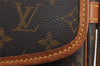 Authentic Louis Vuitton Monogram Sologne Shoulder Cross Body Bag M42250 LV 3750J