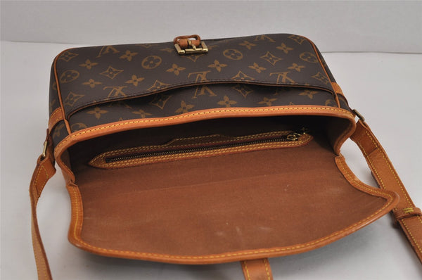 Authentic Louis Vuitton Monogram Sologne Shoulder Cross Body Bag M42250 LV 3750J