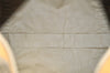 Authentic GUCCI Web Sherry Line Micro GG PVC Leather Boston Bag Brown 3753I
