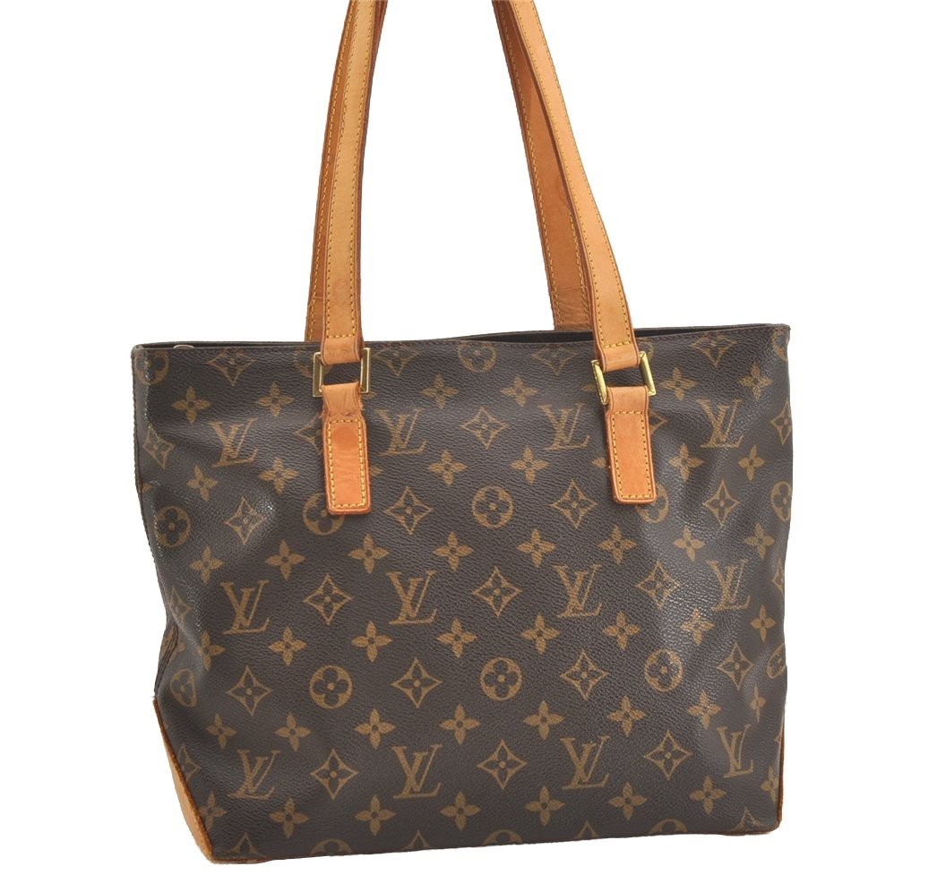 Authentic Louis Vuitton Monogram Cabas Piano Shoulder Tote Bag M51148 Junk 3753J