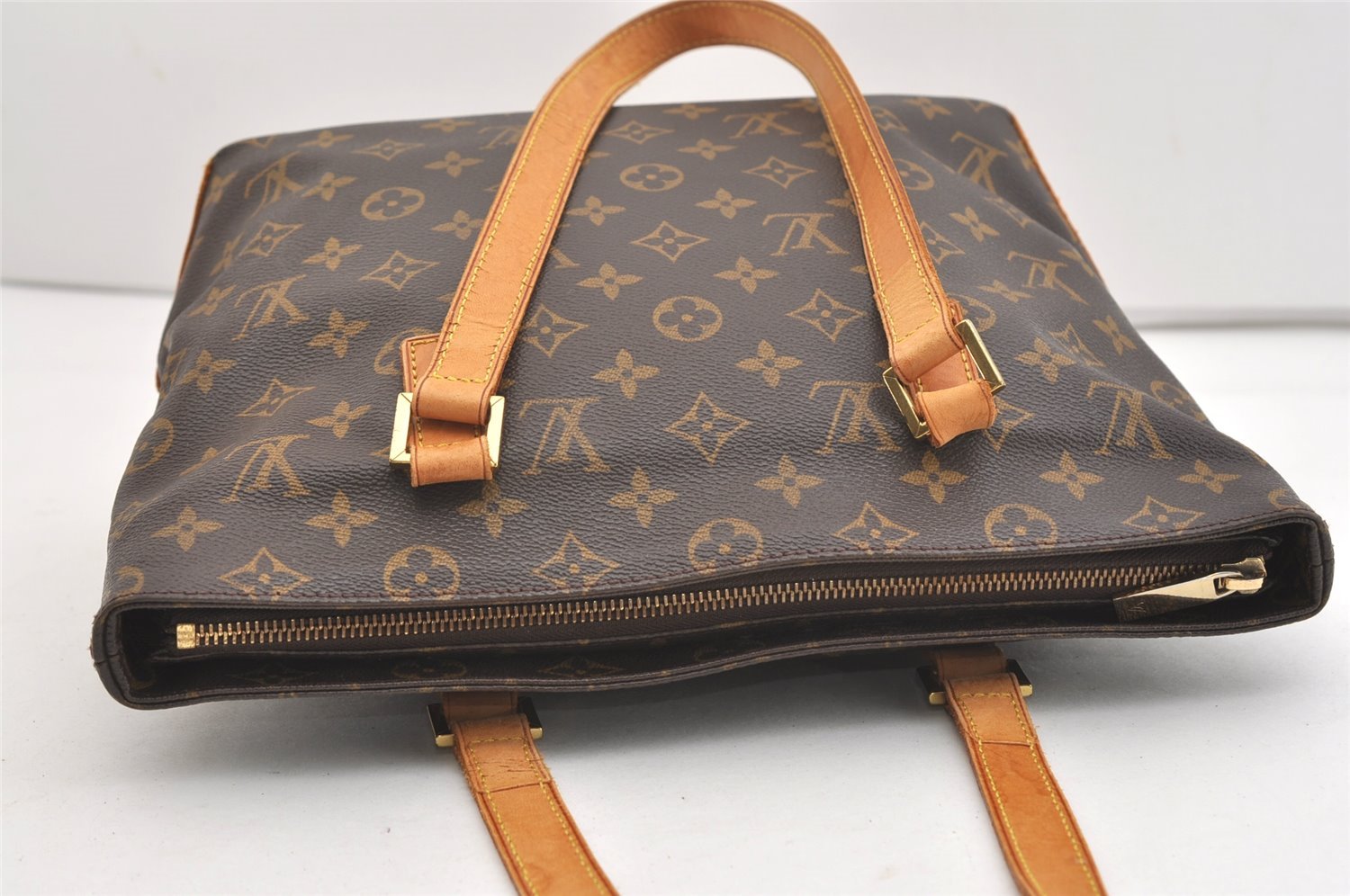 Authentic Louis Vuitton Monogram Cabas Piano Shoulder Tote Bag M51148 Junk 3753J