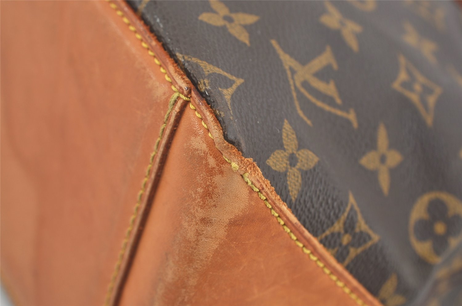 Authentic Louis Vuitton Monogram Cabas Piano Shoulder Tote Bag M51148 Junk 3753J