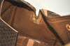 Authentic CELINE Macadam Blason Pattern Hand Boston Bag PVC Leather Brown 3753K