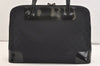 Authentic GUCCI Vintage Shoulder Tote Bag GG Canvas Enamel 0021122 Black 3754J