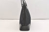Authentic GUCCI Vintage Shoulder Tote Bag GG Canvas Enamel 0021122 Black 3754J