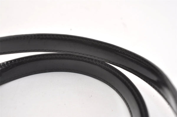 Authentic GUCCI Vintage Shoulder Tote Bag GG Canvas Enamel 0021122 Black 3754J