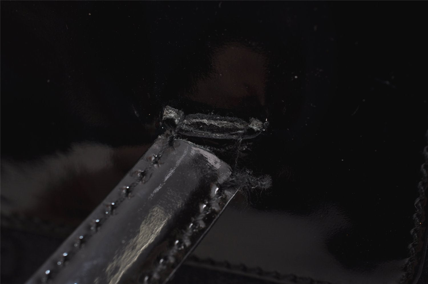 Authentic GUCCI Vintage Shoulder Tote Bag GG Canvas Enamel 0021122 Black 3754J