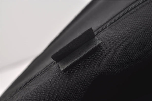 Authentic GUCCI Vintage Shoulder Tote Bag GG Canvas Enamel 0021122 Black 3754J