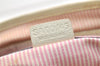 Authentic CELINE Boogie Bag C Macadam Blason Hand Bag Canvas Leather Pink 3754K