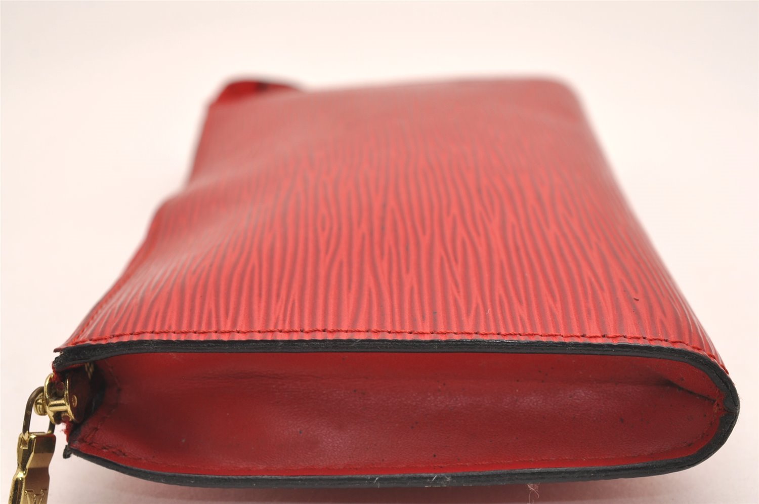 Authentic Louis Vuitton Epi Pochette Accessoires Pouch M5298M Red LV Junk 3755J