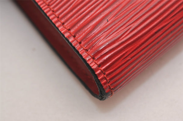 Authentic Louis Vuitton Epi Pochette Accessoires Pouch M5298M Red LV Junk 3755J