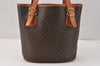 Authentic CELINE Macadam Blason Shoulder Hand Bag PVC Leather Brown 3755K