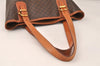 Authentic CELINE Macadam Blason Shoulder Hand Bag PVC Leather Brown 3755K