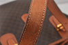 Authentic CELINE Macadam Blason Shoulder Hand Bag PVC Leather Brown 3755K