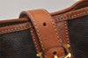 Authentic CELINE Macadam Blason Shoulder Hand Bag PVC Leather Brown 3755K