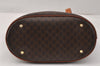 Authentic CELINE Macadam Blason Shoulder Hand Bag PVC Leather Brown 3755K