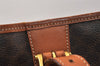 Authentic CELINE Macadam Blason Shoulder Hand Bag PVC Leather Brown 3755K