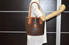 Authentic CELINE Macadam Blason Shoulder Hand Bag PVC Leather Brown 3755K