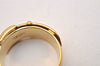 Authentic GUCCI Scarf Ring Belt Motif Gold Plating 3756J