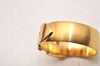 Authentic GUCCI Scarf Ring Belt Motif Gold Plating 3756J