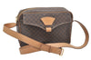 Authentic CELINE Macadam Blason Shoulder Cross Body Bag PVC Leather Brown 3756K