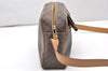 Authentic CELINE Macadam Blason Shoulder Cross Body Bag PVC Leather Brown 3756K