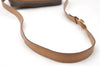 Authentic CELINE Macadam Blason Shoulder Cross Body Bag PVC Leather Brown 3756K