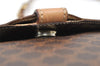 Authentic CELINE Macadam Blason Shoulder Cross Body Bag PVC Leather Brown 3756K