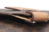 Authentic CELINE Macadam Blason Shoulder Cross Body Bag PVC Leather Brown 3756K