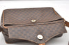Authentic CELINE Macadam Blason Shoulder Cross Body Bag PVC Leather Brown 3756K