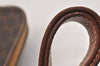 Authentic CELINE Macadam Blason Pattern Hand Tote Bag PVC Leather Brown 3757K