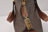 Authentic CELINE Macadam Blason Pattern Hand Tote Bag PVC Leather Brown 3757K