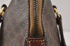 Authentic CELINE Macadam Blason Pattern Hand Tote Bag PVC Leather Brown 3757K