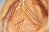 Authentic CELINE Macadam Blason Pattern Hand Tote Bag PVC Leather Brown 3757K