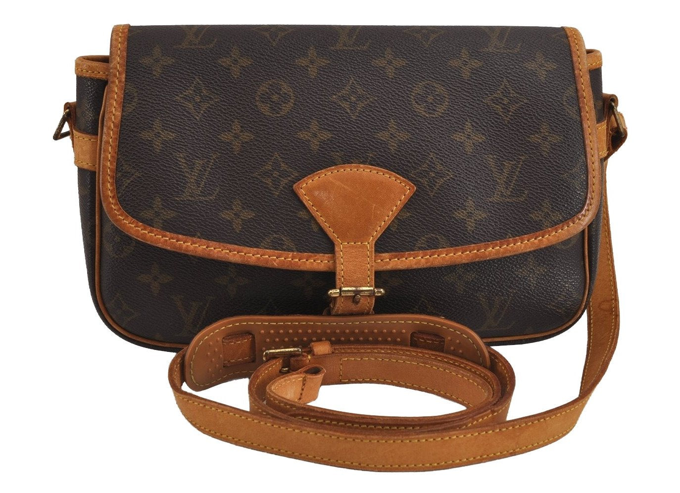 Authentic Louis Vuitton Monogram Sologne Shoulder Cross Bag M42250 Junk 3759J