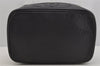 Authentic CHANEL Caviar Skin Vanity Cosmetic Bag Purse Black CC 3760J