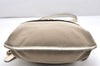 Authentic Chloe Harley Canvas Leather Shoulder Cross Body Bag Beige Gold 3760K