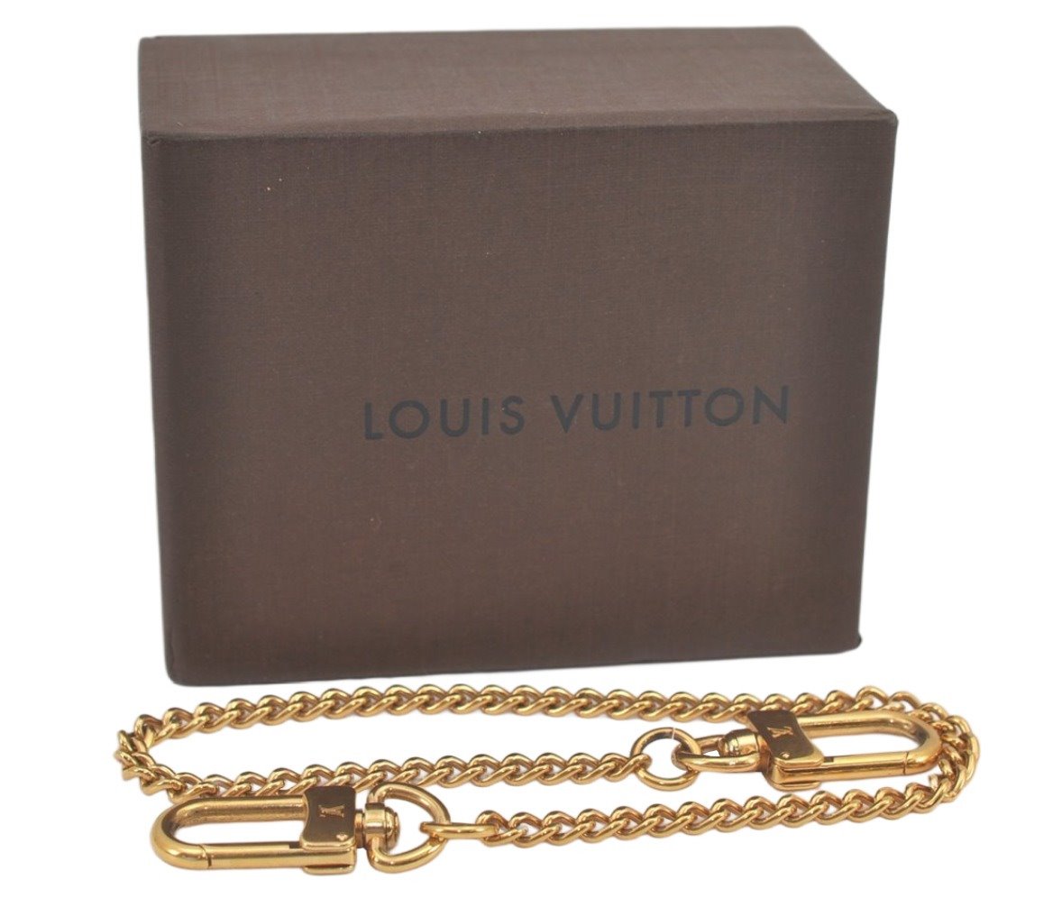 Authentic Louis Vuitton Chain Strap Gold 13.0