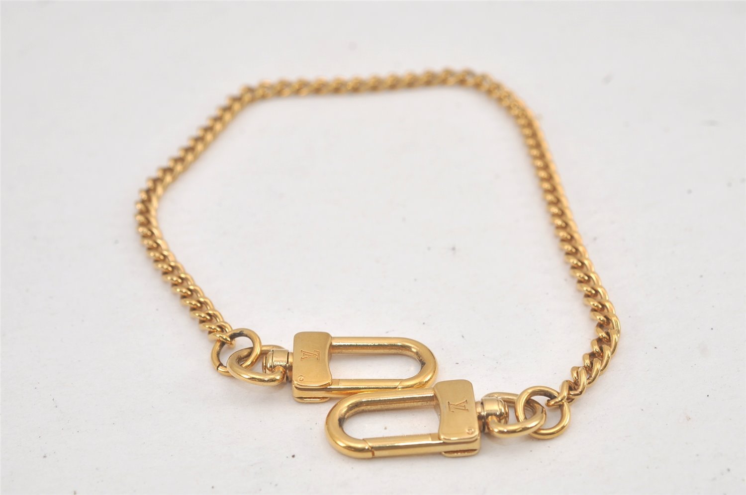 Authentic Louis Vuitton Chain Strap Gold 13.0