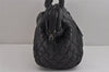 Authentic Chanel Vintage Coco Cocoon Matelasse Nylon Tote Hand Bag Black 3761J