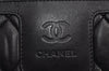 Authentic Chanel Vintage Coco Cocoon Matelasse Nylon Tote Hand Bag Black 3761J