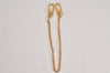 Authentic Louis Vuitton Chain Strap Gold 13.0" LV Box 3761L