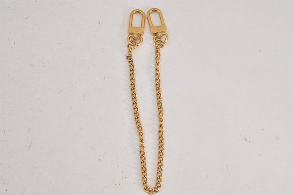 Authentic Louis Vuitton Chain Strap Gold 13.0" LV Box 3761L