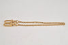 Authentic Louis Vuitton Chain Strap Gold 13.0" LV Box 3761L