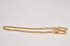 Authentic Louis Vuitton Chain Strap Gold 13.0" LV Box 3761L