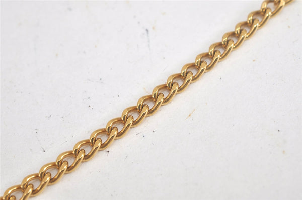 Authentic Louis Vuitton Chain Strap Gold 13.0" LV Box 3761L