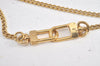 Authentic Louis Vuitton Chain Strap Gold 13.0" LV Box 3761L