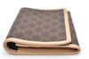 Authentic CELINE Macadam Blason Pattern Card Case PVC Leather Brown 3762K